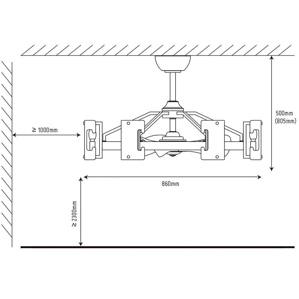 34" Bucholz Modern DC Motor Brushed Nickel Downrod Mount Reversible Ceiling Fan with LED Lighting and Remote Control