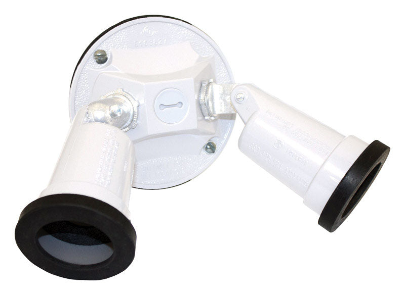 LAMPHOLDERS/RNDCVR WHITE (Pack of 1)