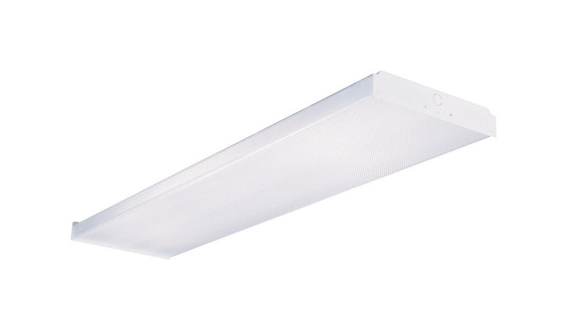 Metalux EATON Lighting WN432R 4 T8 Residential Wrap, 4 Lamp, White, Metal
