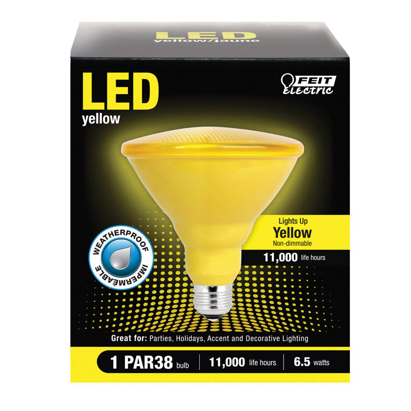 LED FEIT PAR38 YELLOW (Pack of 1)