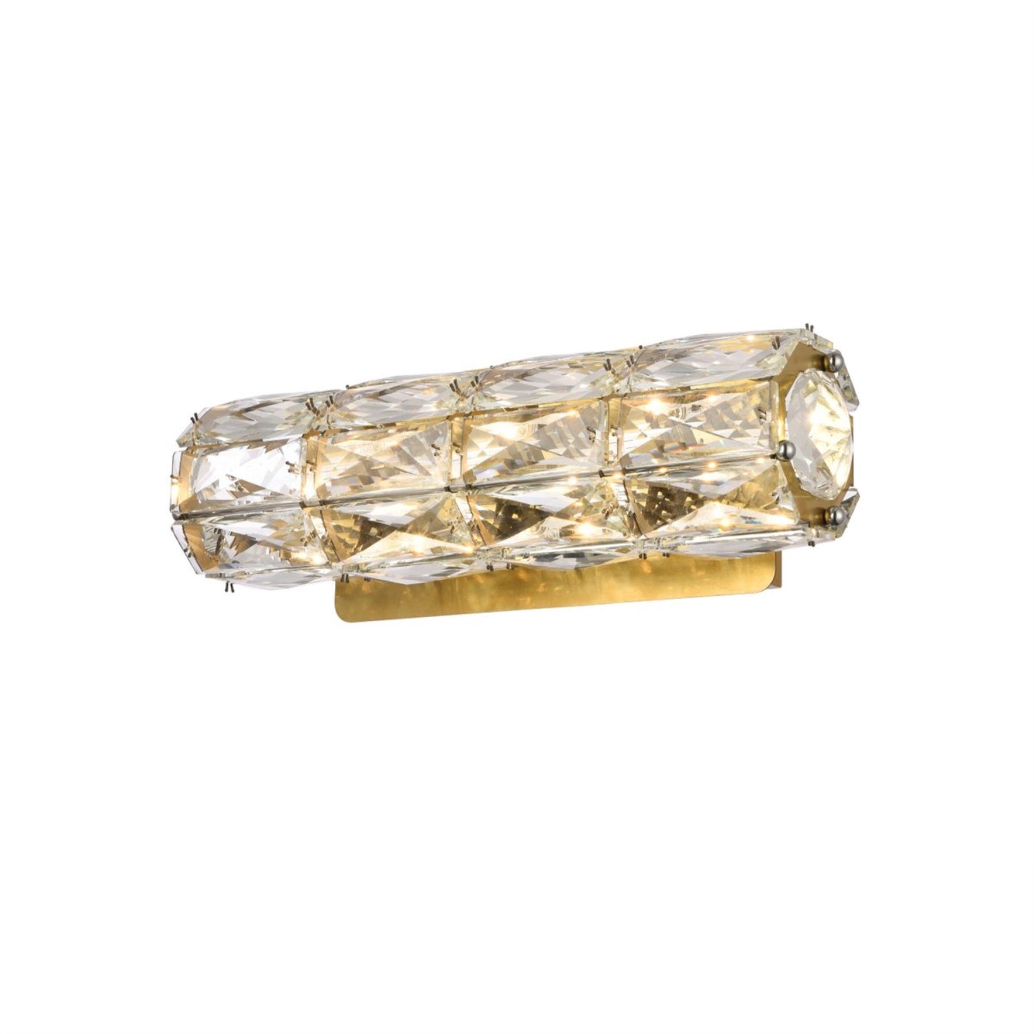 Valetta 12 inch LED linear wall sconce in gold