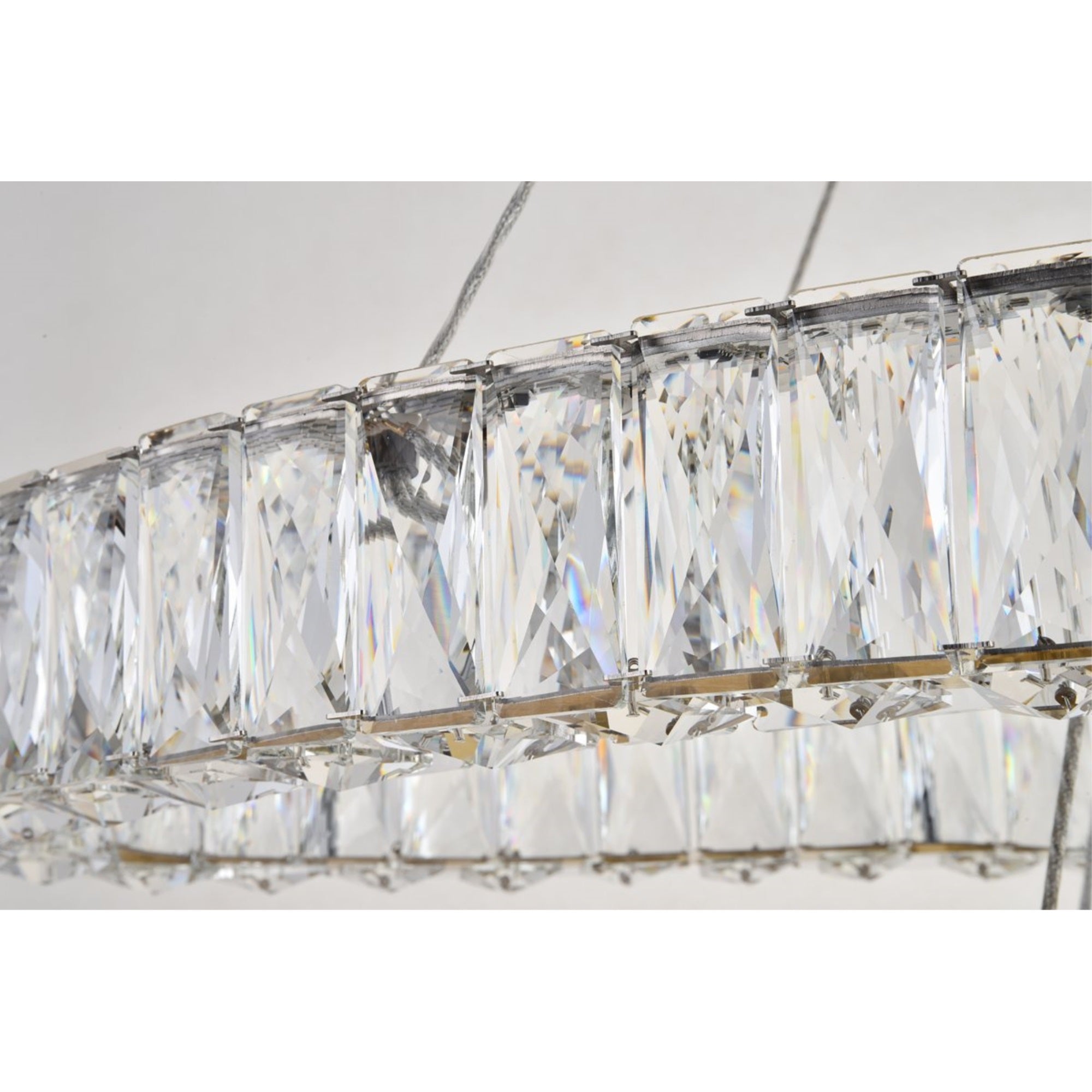 Elegant Lighting Indoor Modern Home Decorative Bright Monroe Integrated Led Light Gold Chandelier Clear Royal Cut Crystal