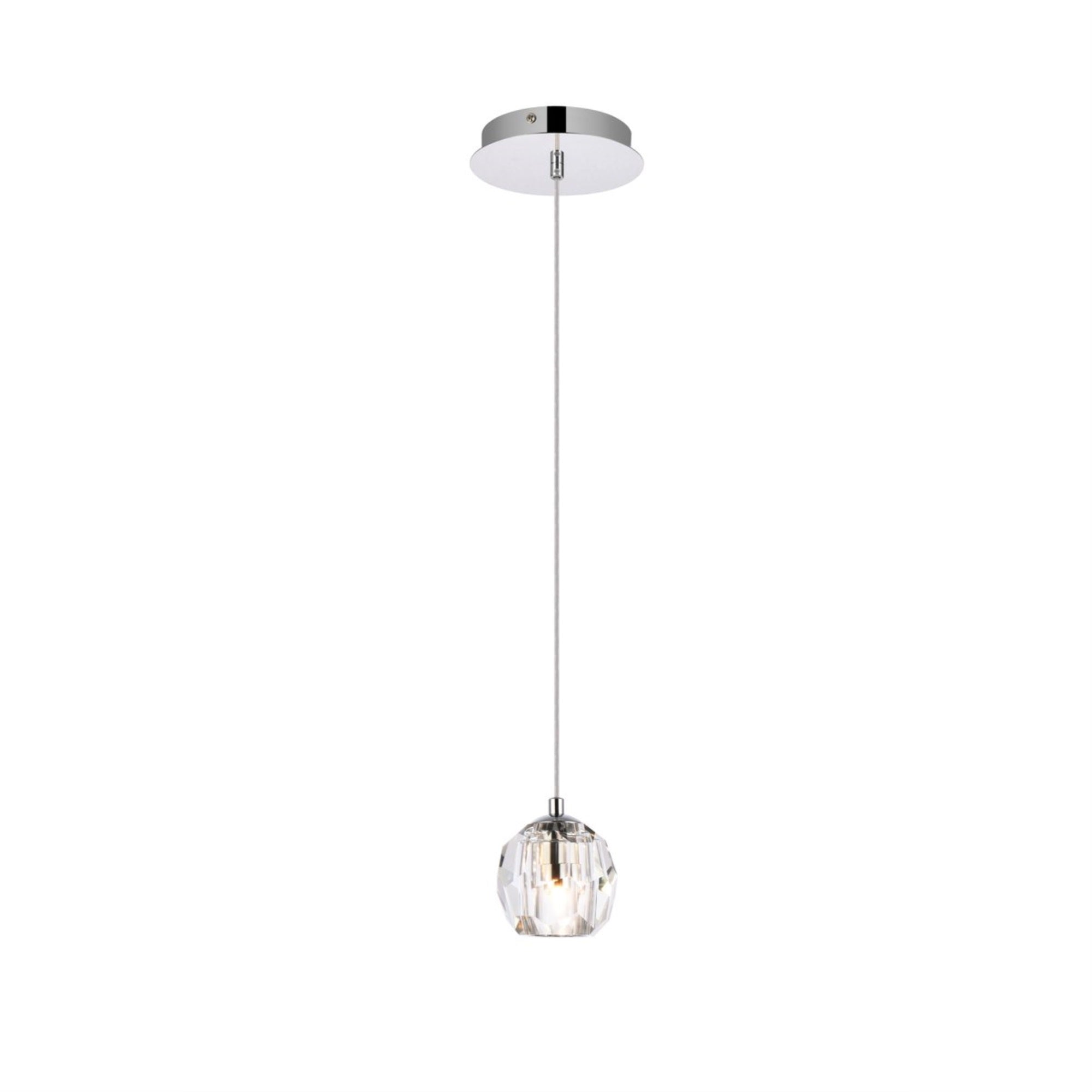 Eren 1 Light Chrome Pendant
