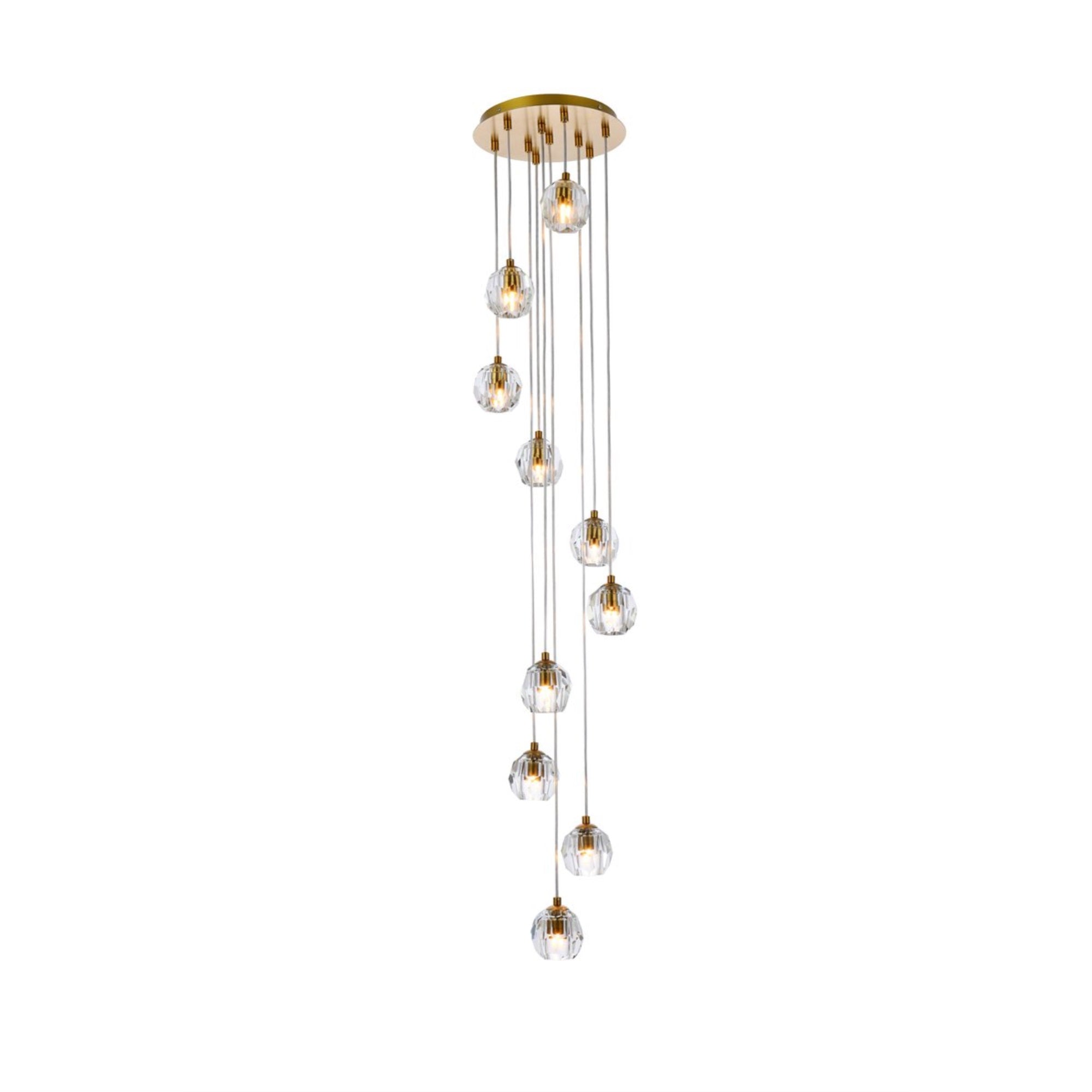 Eren 10 lights Gold pendant
