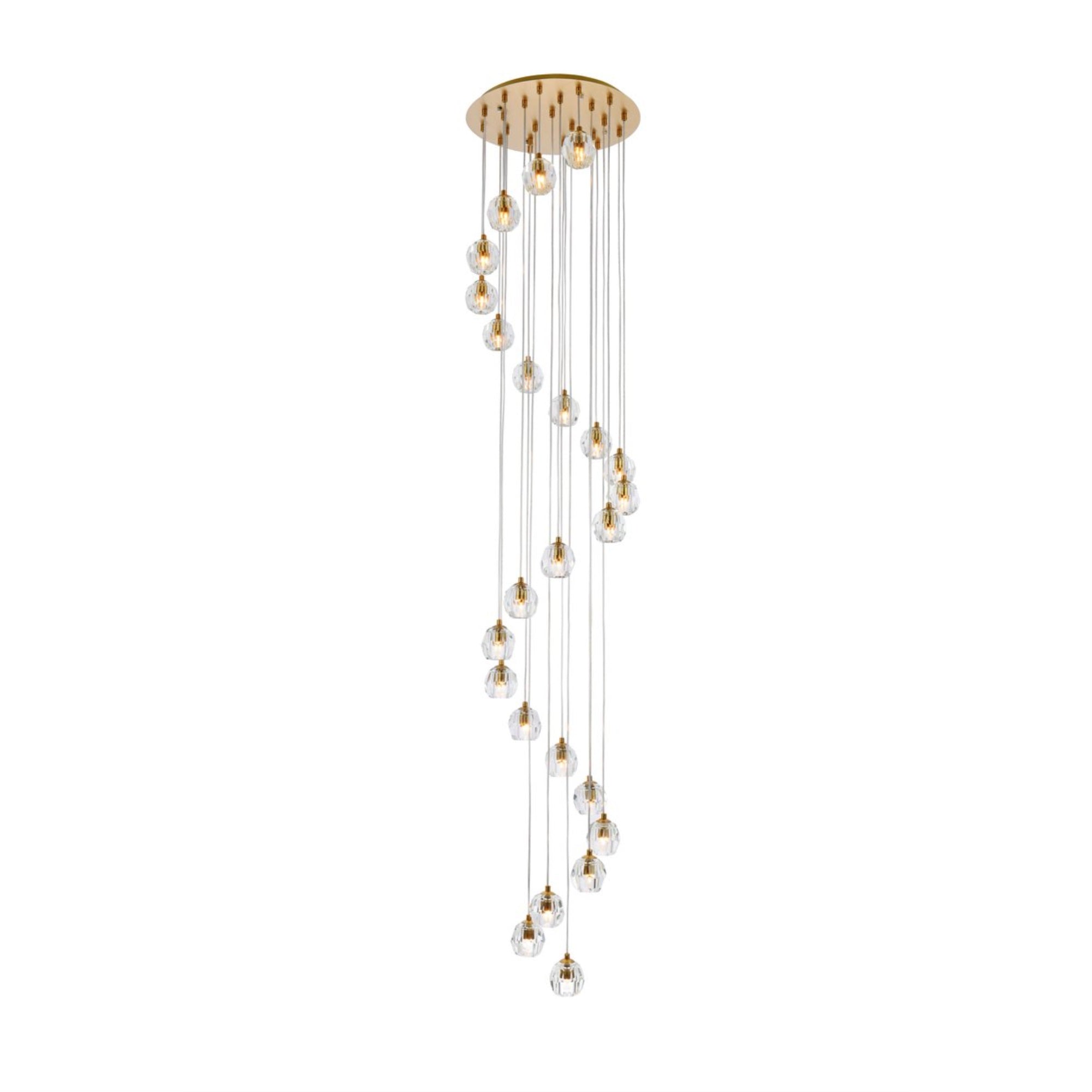 Eren 24 lights gold pendant