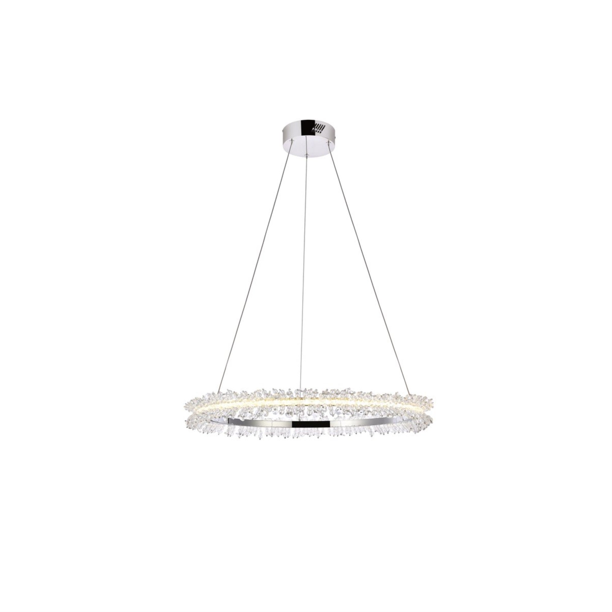 Laurel LED 26 inch Chrome pendant