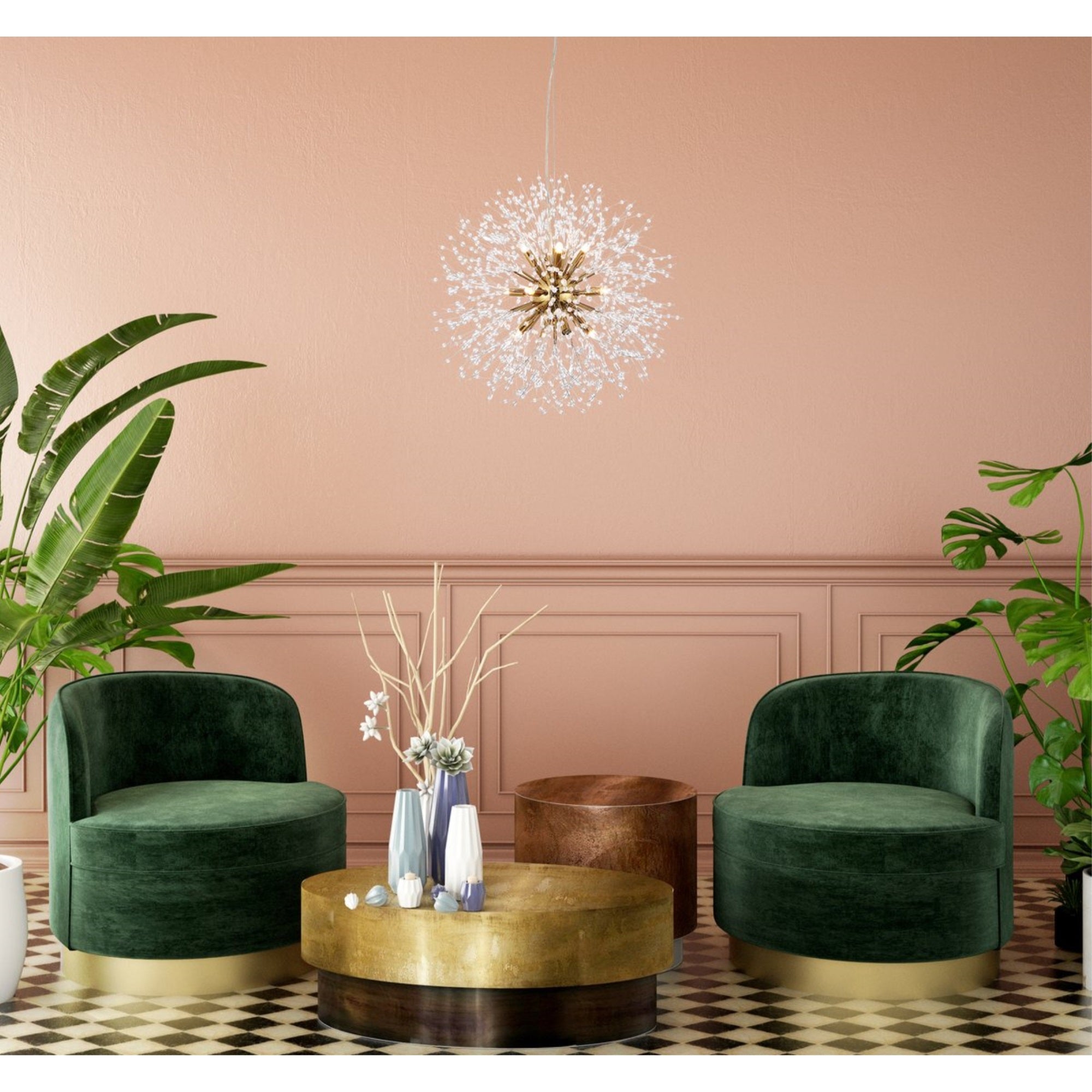 Solace 12 Lights Gold Pendant