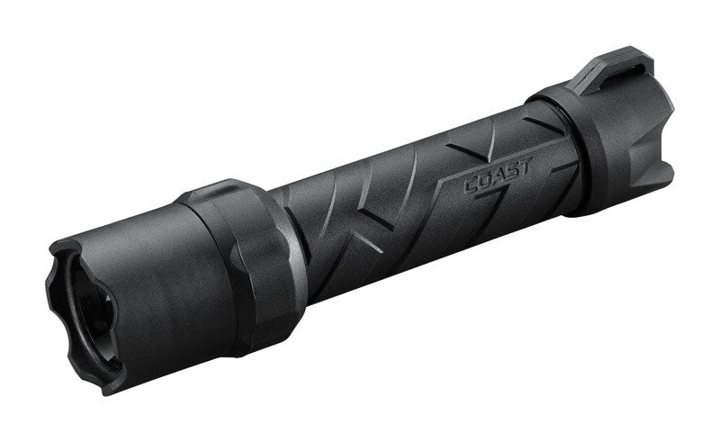 Coast Cutlery PS600 Stainless Steel Flashlight, Medium, Black, Model 20767