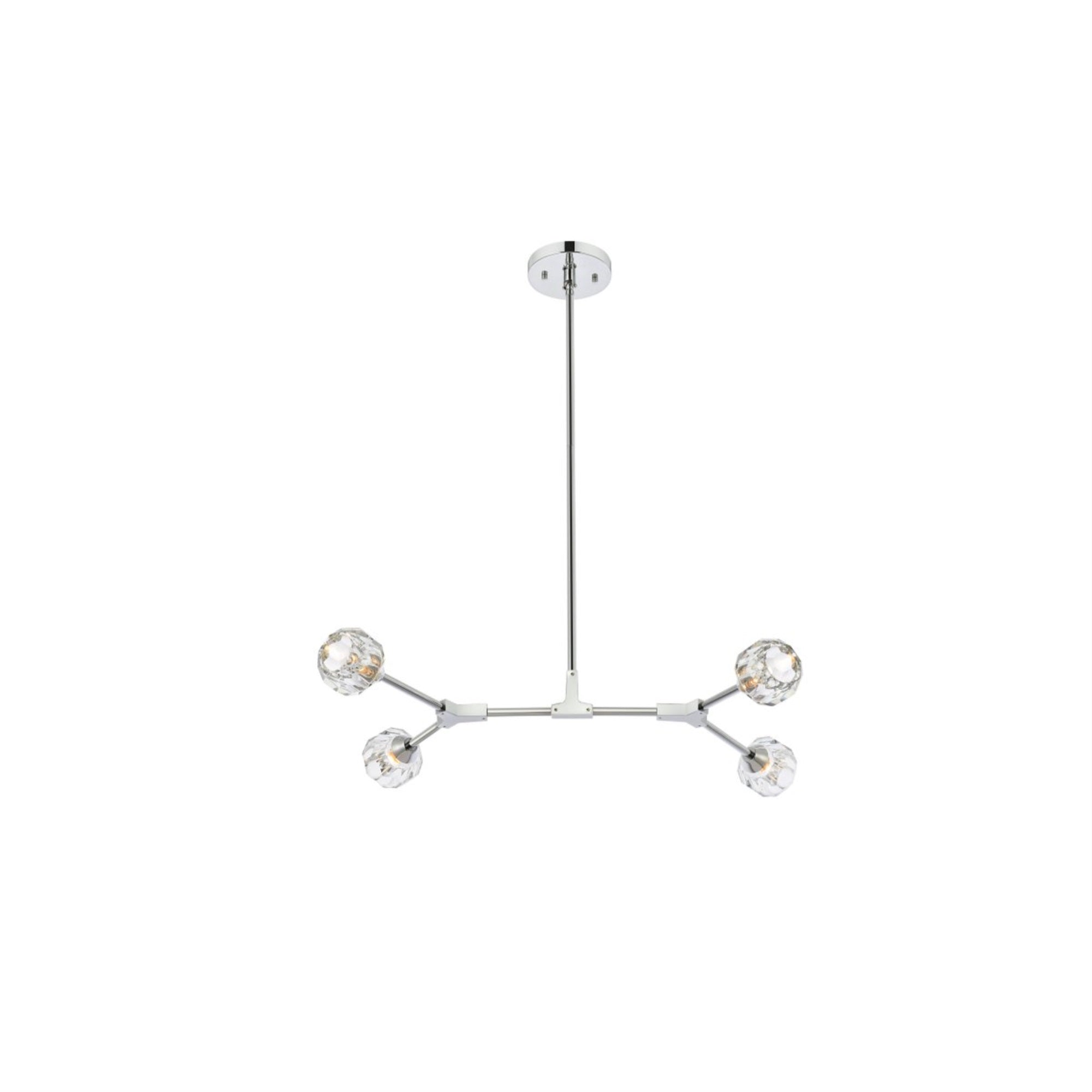 Zayne 4 Light Pendant in Chrome