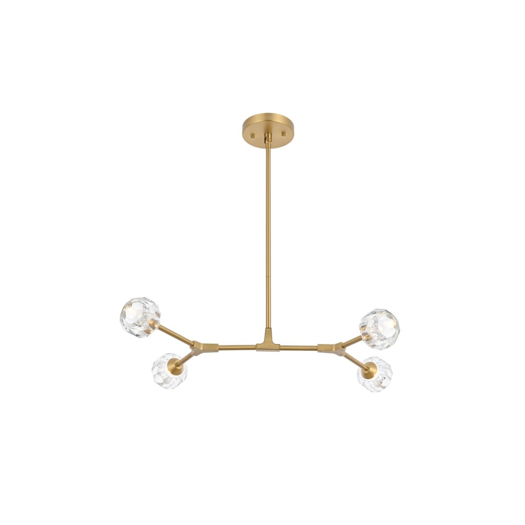 Zayne 4 Light Pendant in Gold