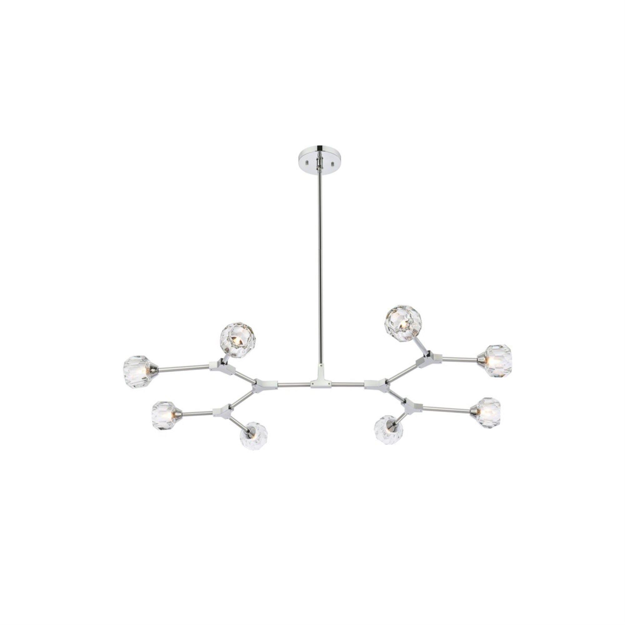 Zayne 8 Light Pendant in Chrome