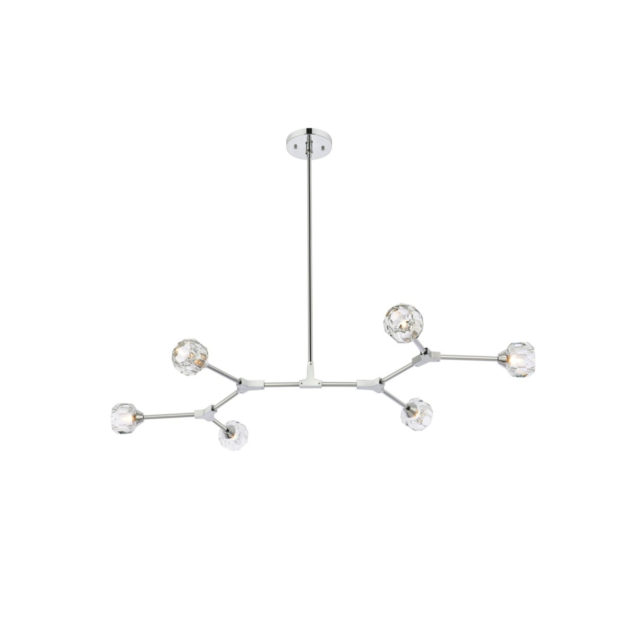 Zayne 6 Light Pendant in Chrome