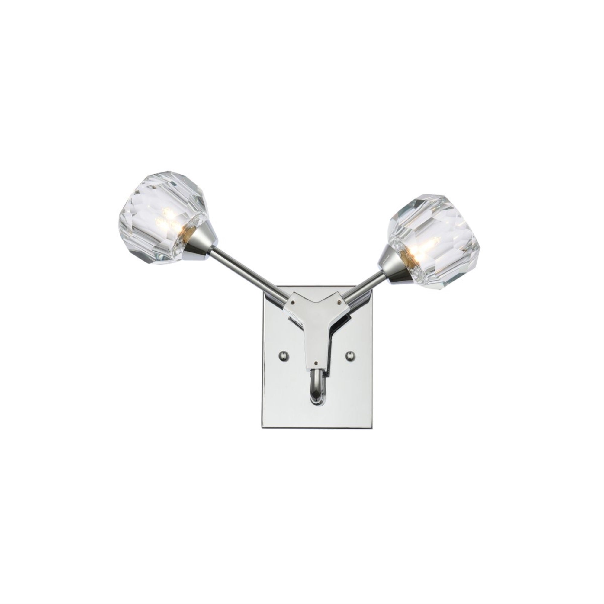 Zayne 2 Light Wall Sconce in Chrome