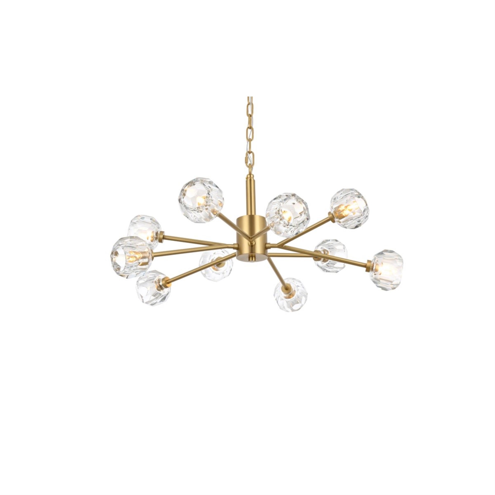 Graham 10 Light Pendant in Gold