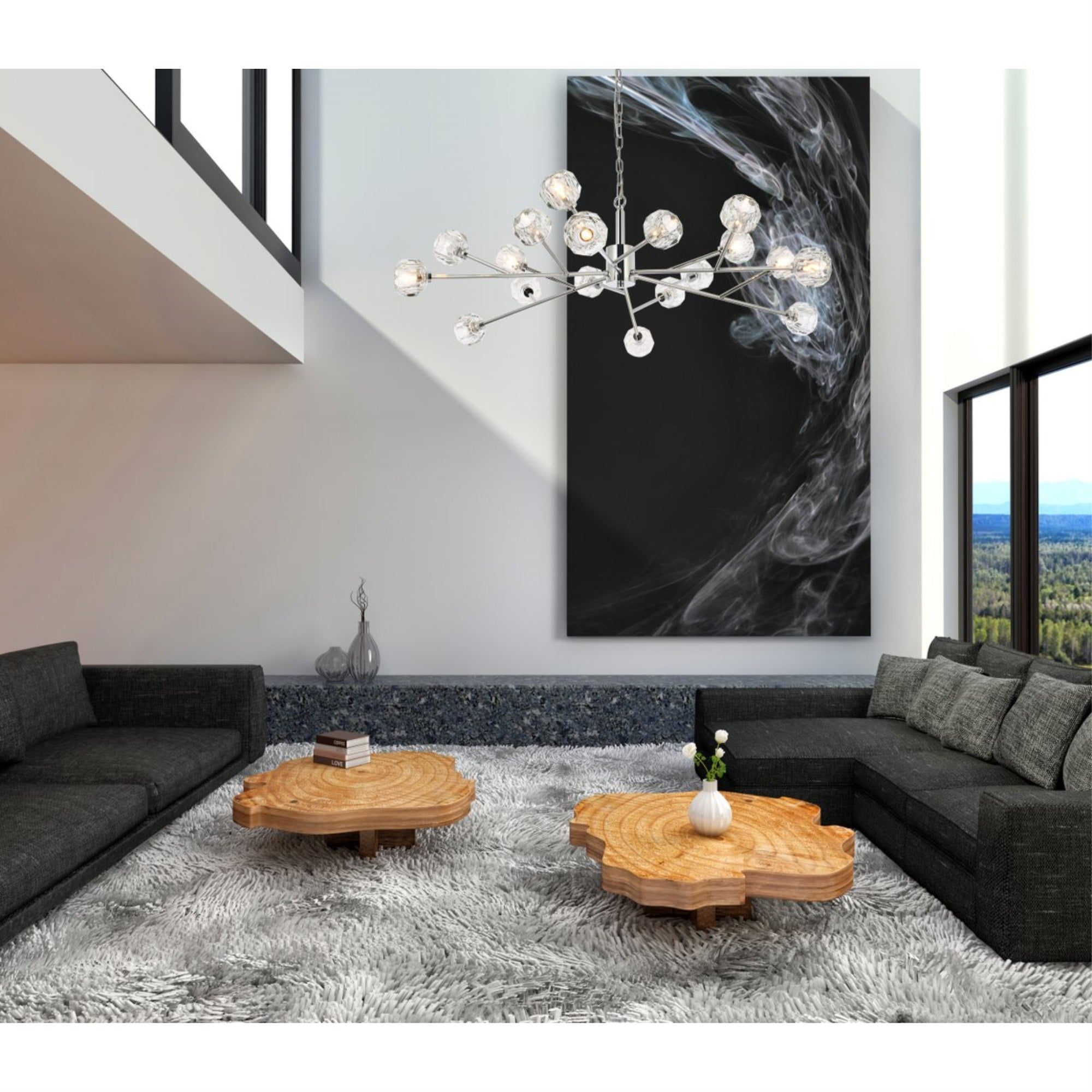 Graham 18 Light Pendant in Chrome