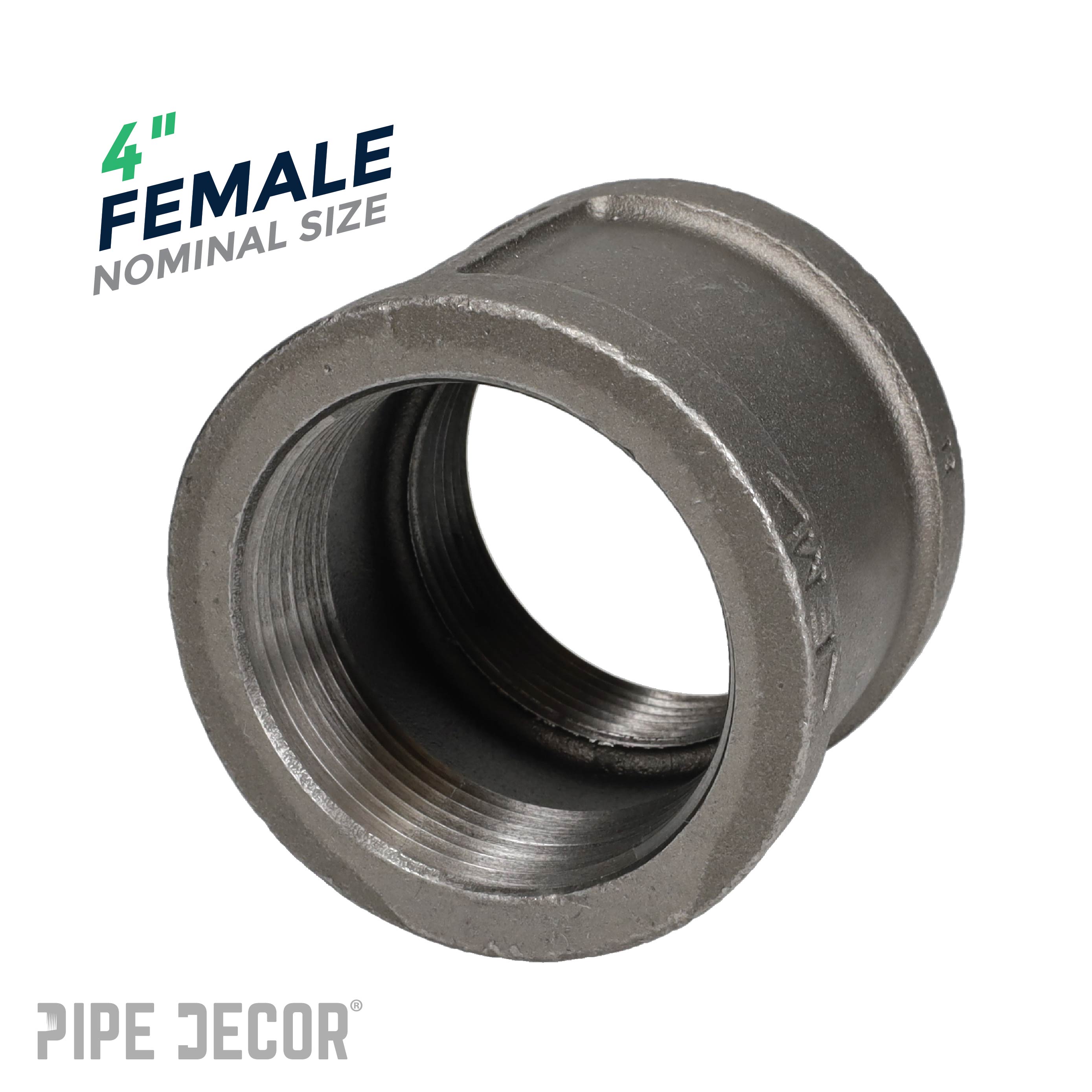 4 in. Black Coupling