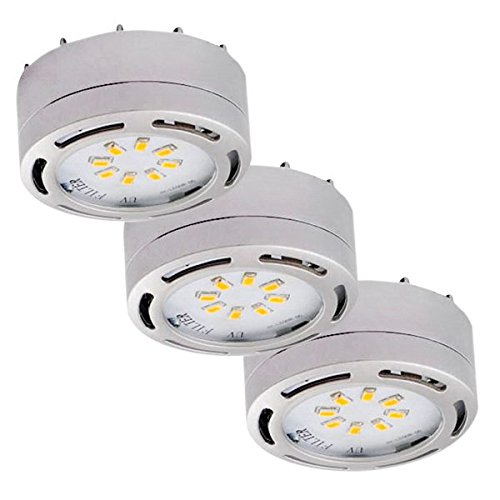 12W 2 5/8 inch LED UNDERCABINET LIGHT DIMMABLE 120V SERIES NICKEL