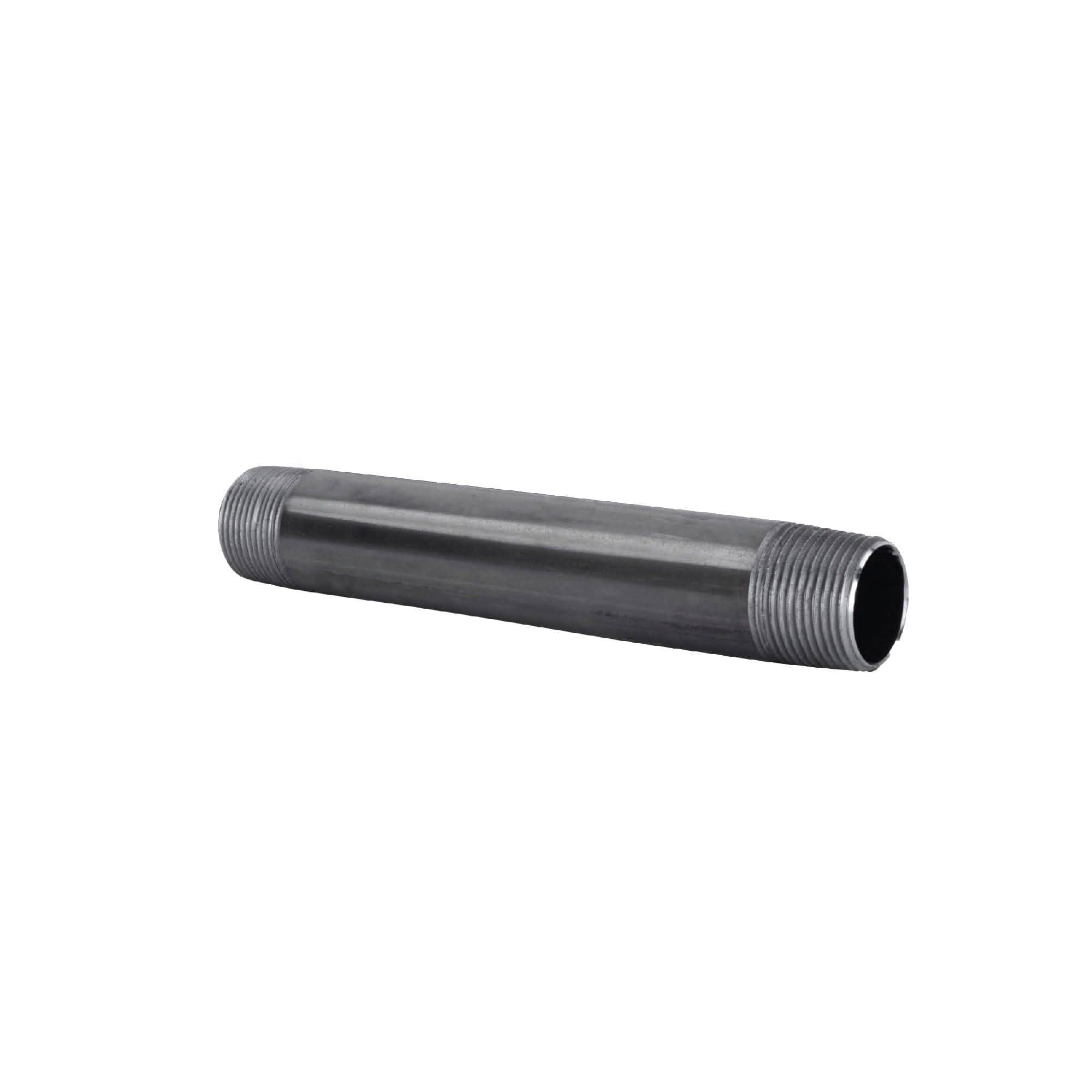 1 in. x 6 in. Black Pipe