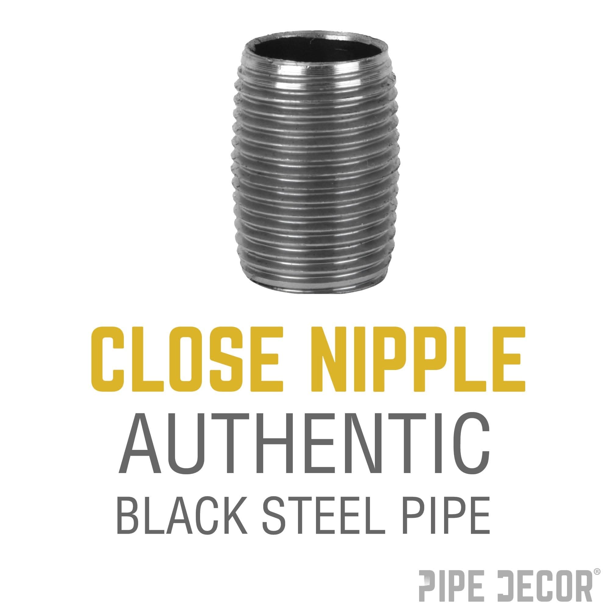 1 in. x Close Black Pipe