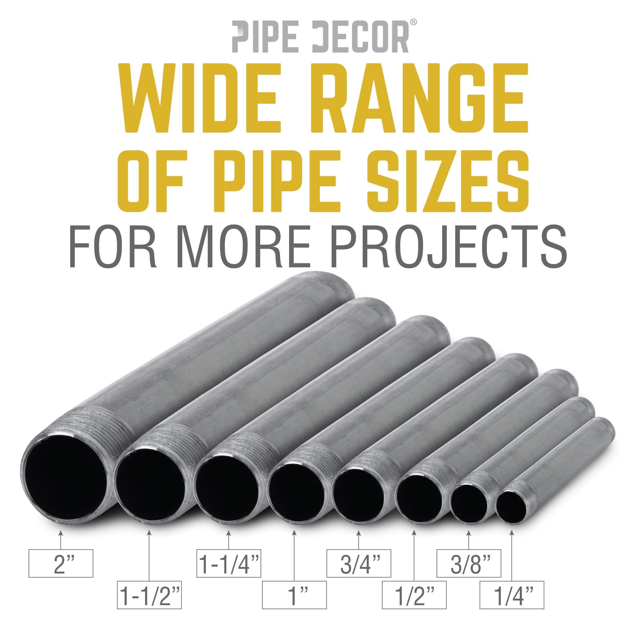 1 in. x Close Black Pipe