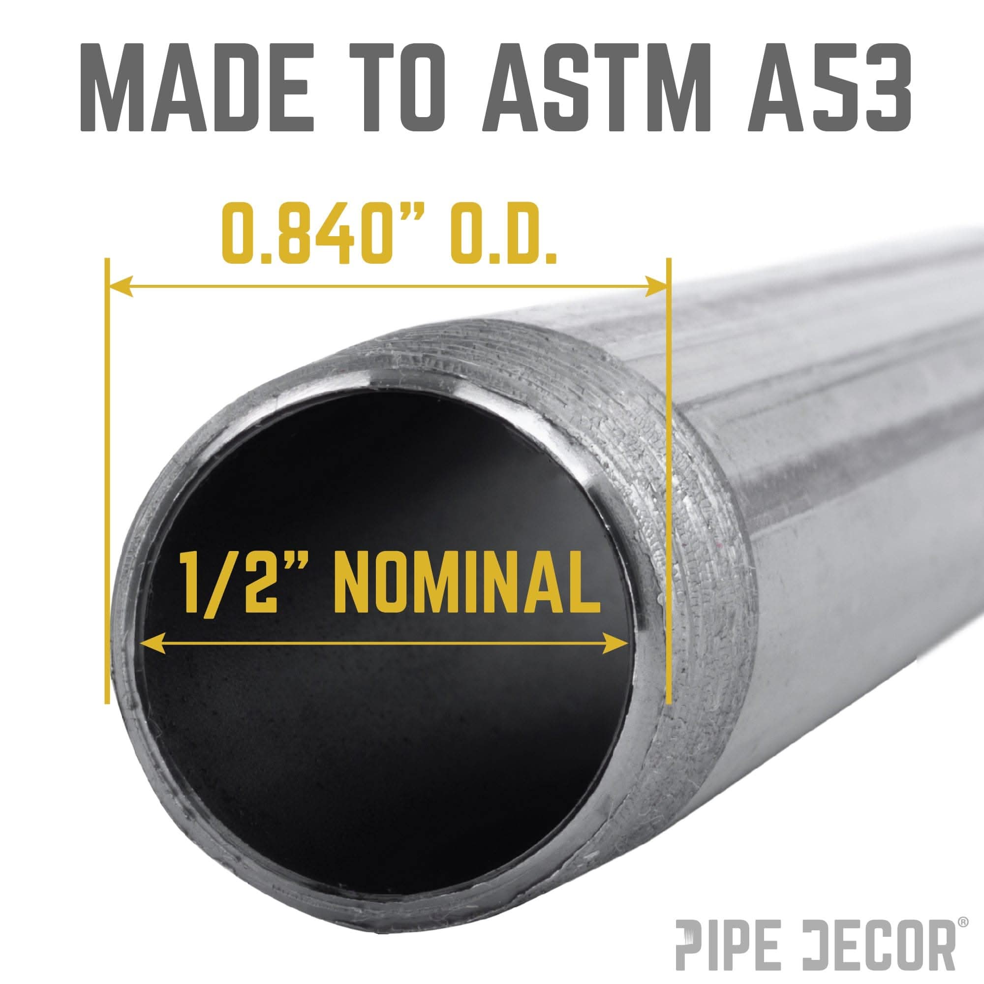 1/2 in. x 14 in. Black Pipe