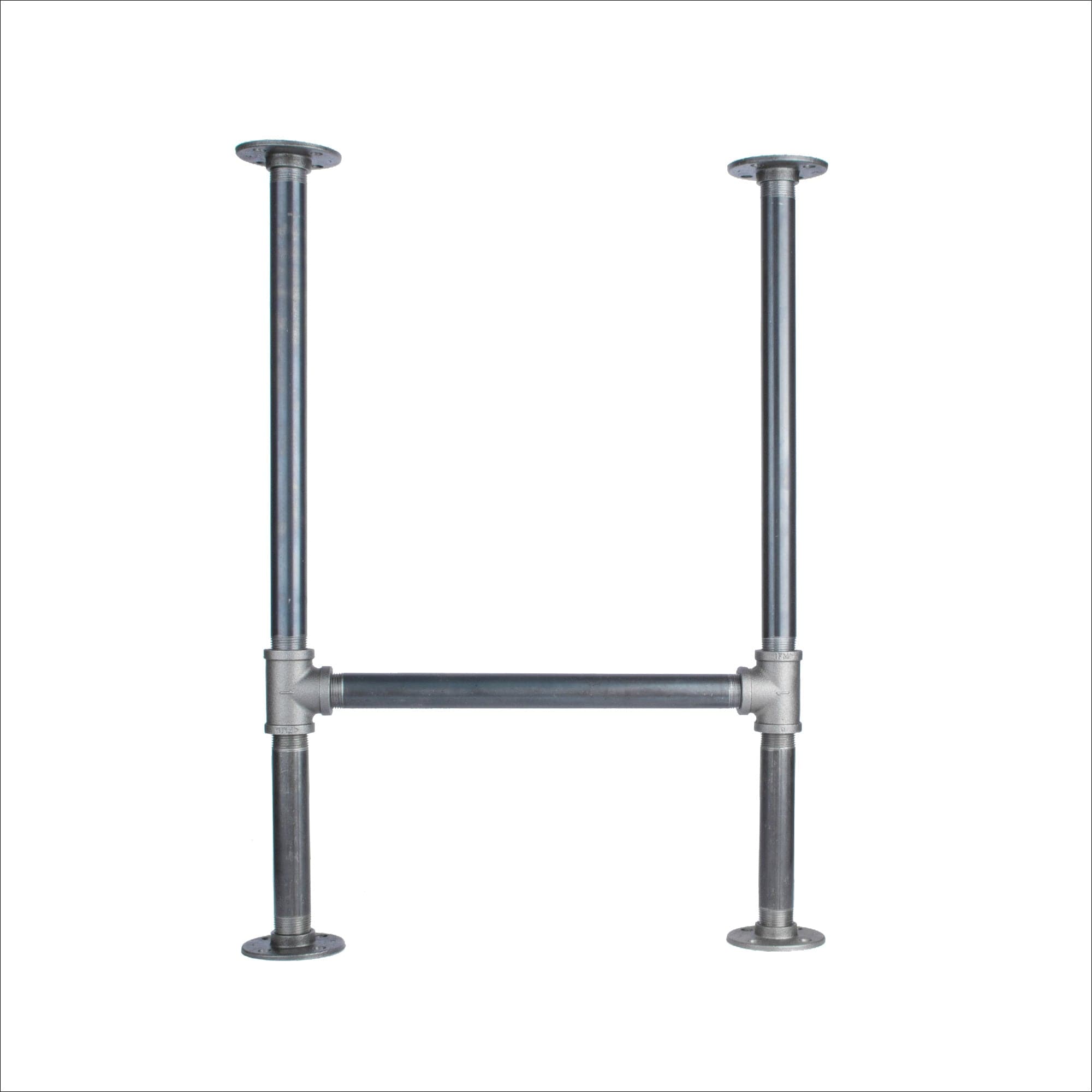 1 in. Heavy Duty H Round Flange Desk Main. Leg - 1 Leg