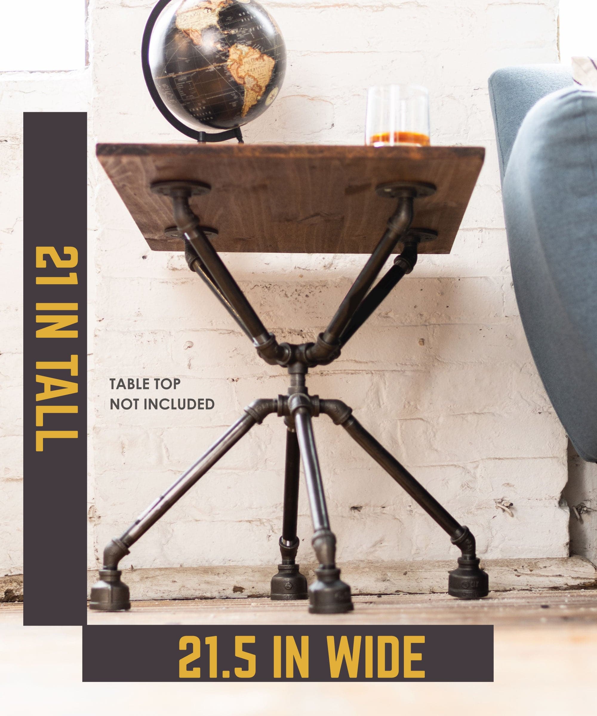 Spider End Table By PIPE DÉCOR