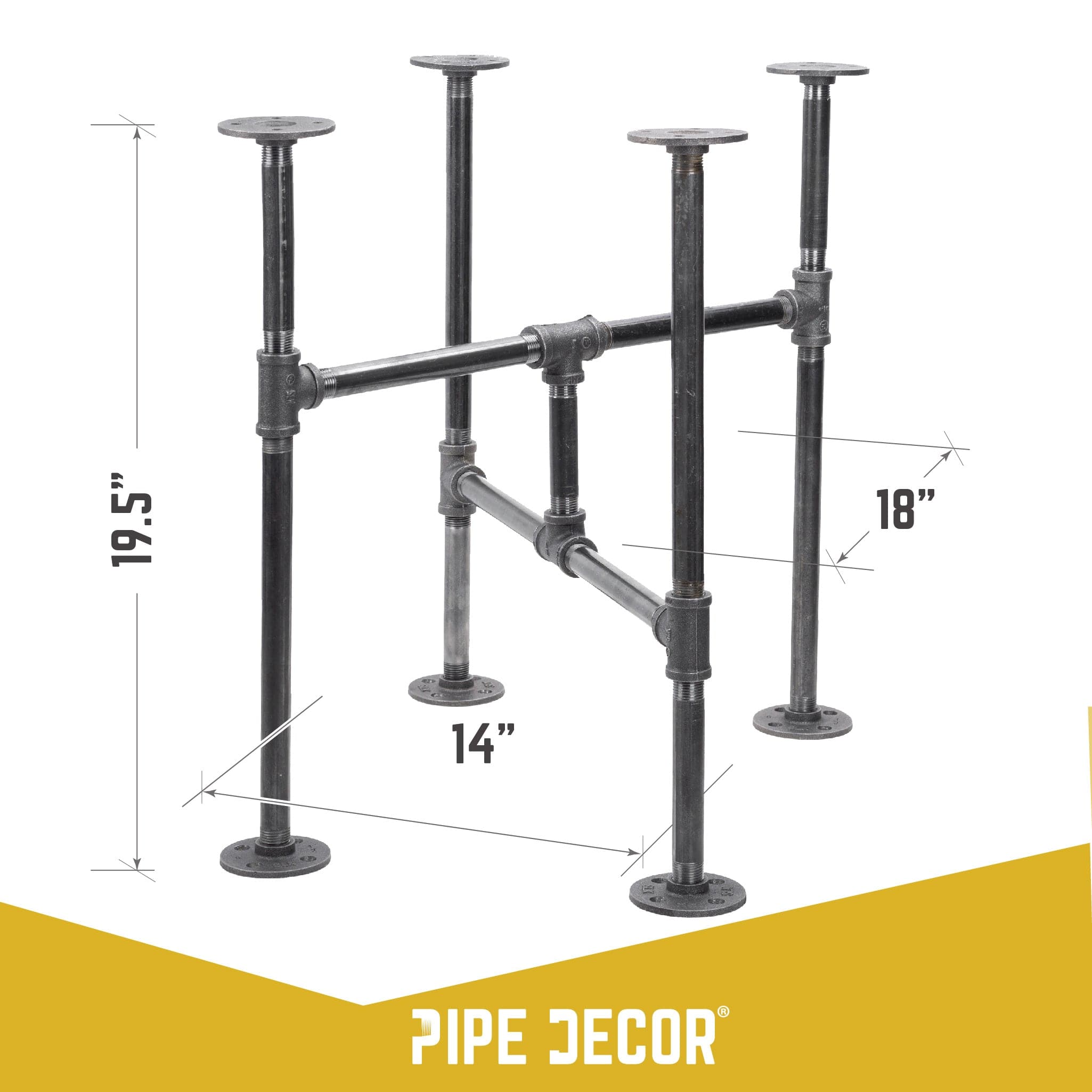 Turnpike End Table By PIPE DECOR
