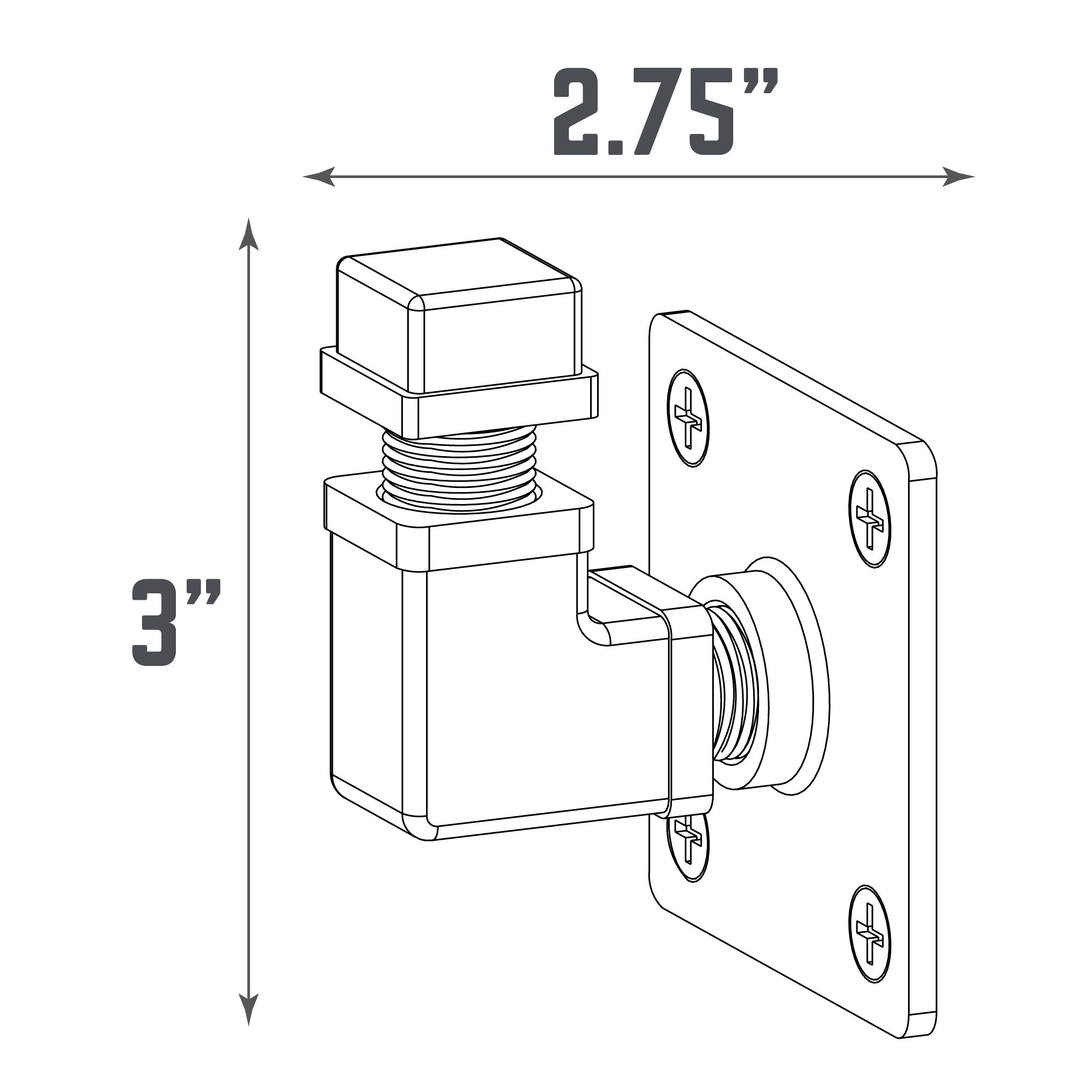 90 Degree Square Elbow Wall Hook Kit