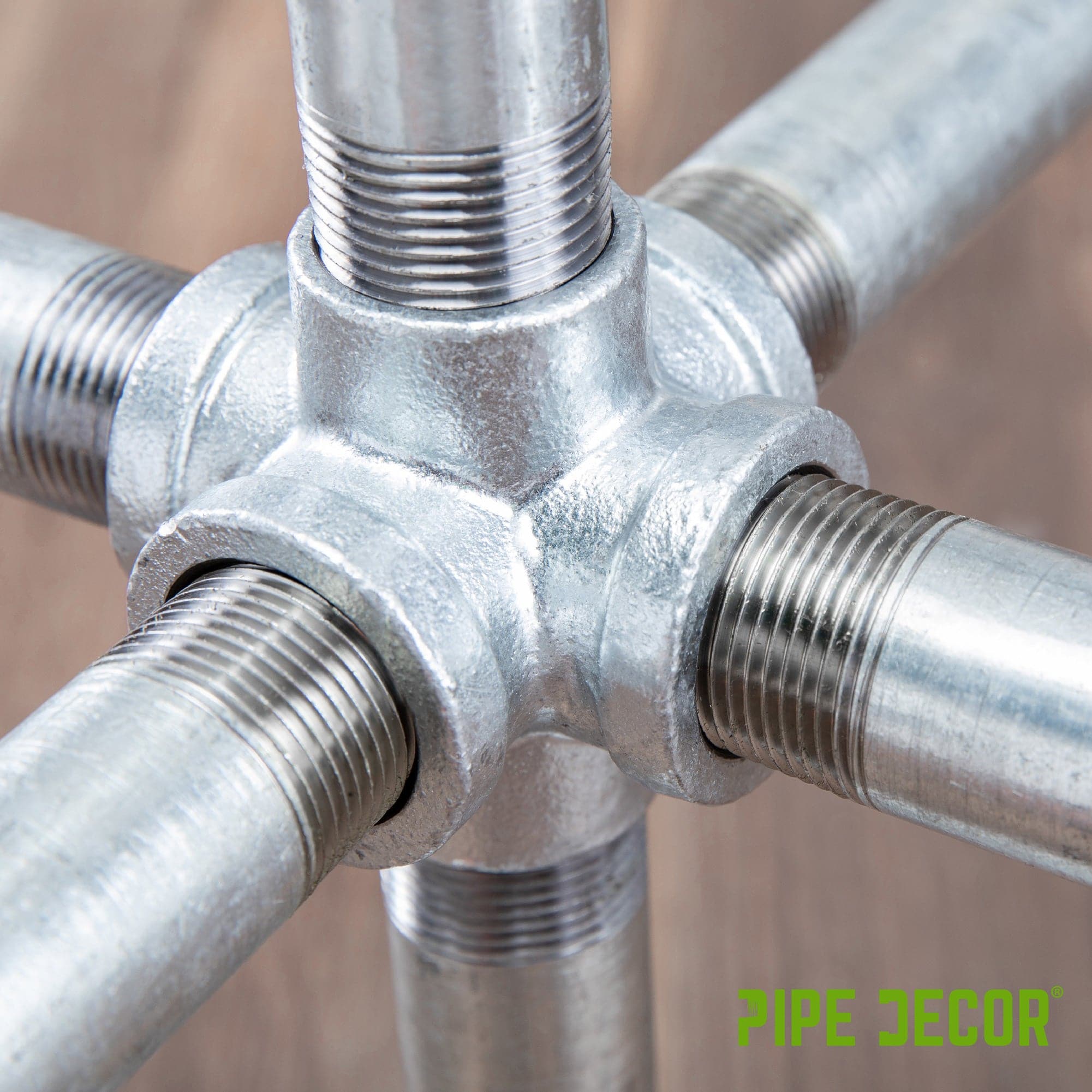 1 in. Galvanized 6-Way Fitting
