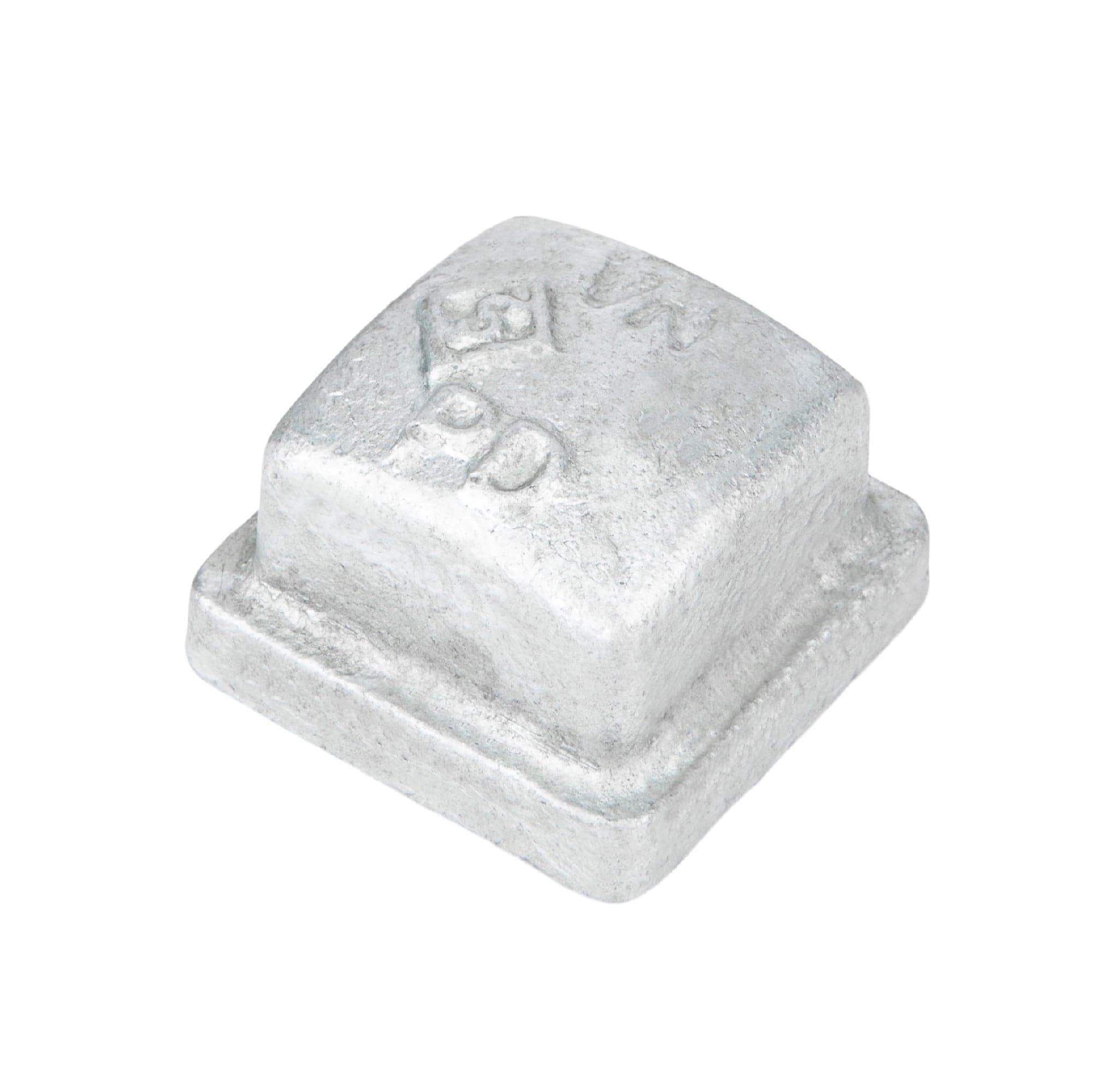 1/2 in. Galvanized Square Cap
