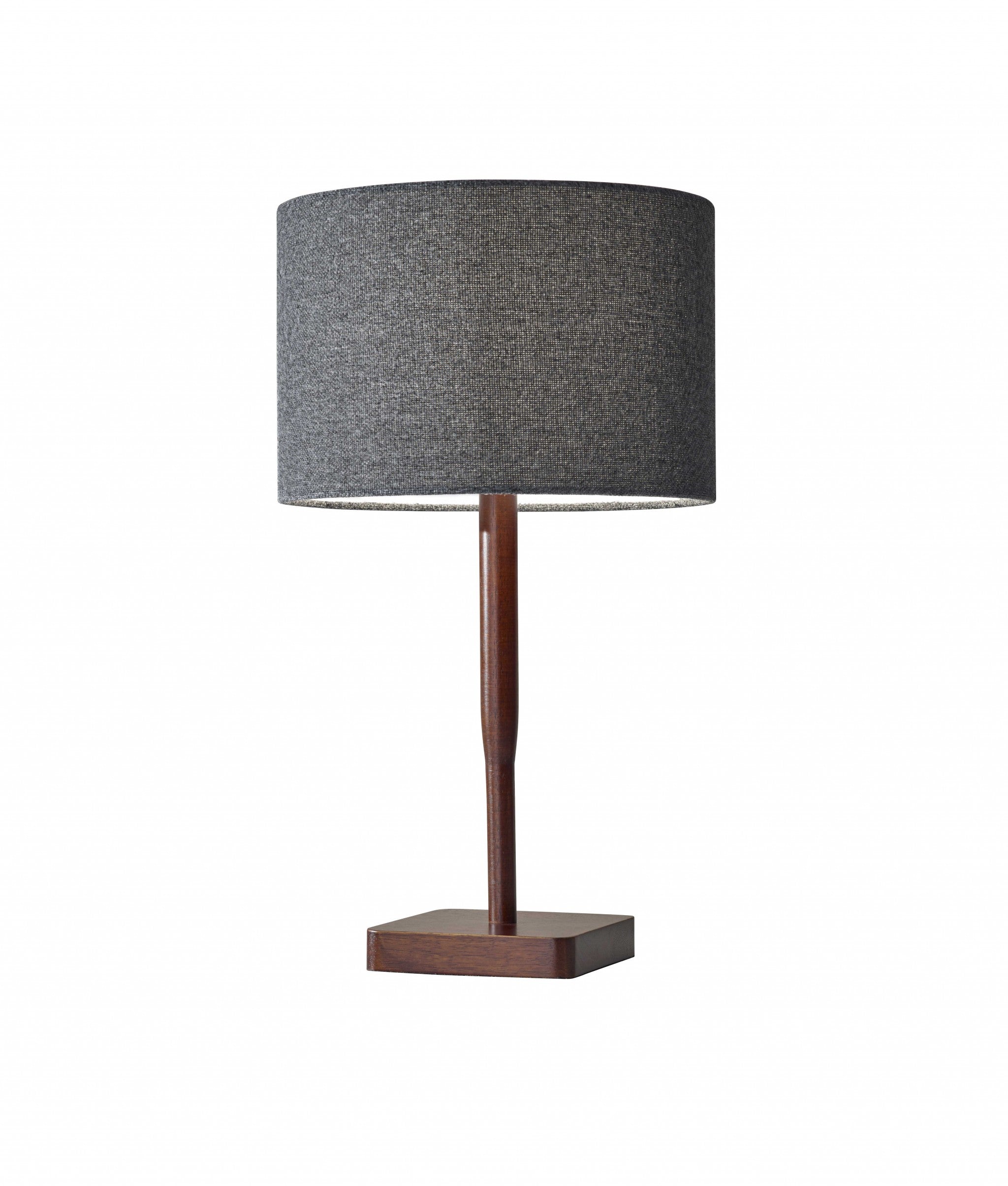 Homeroots Cozy Cabin Walnut Wood Finish Table Lamp