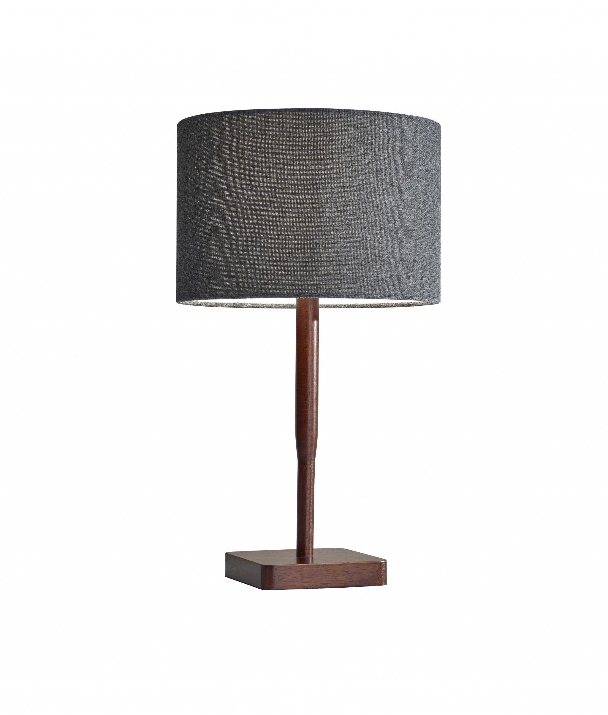 Homeroots Cozy Cabin Walnut Wood Finish Table Lamp