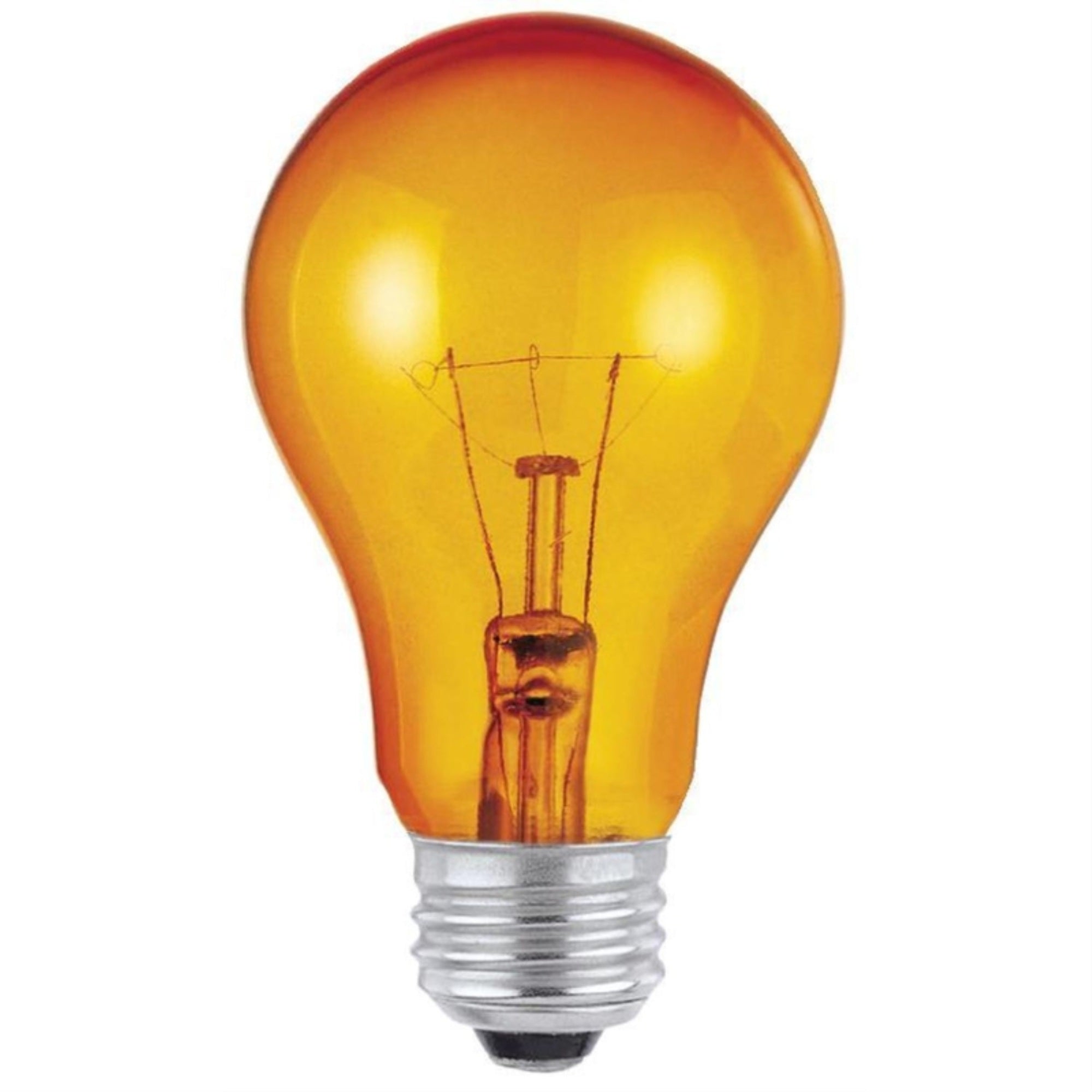 Westinghouse 25W A19 Amber Incandescent Light Bulb, 120V, 2500 Hours, 1 Pack