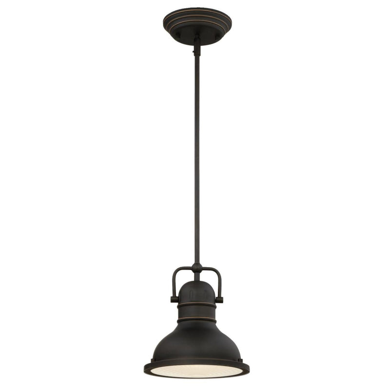Westinghouse 63082A Boswell Pendant, Mini, Oil Rubbed Bronze W/Highlights
