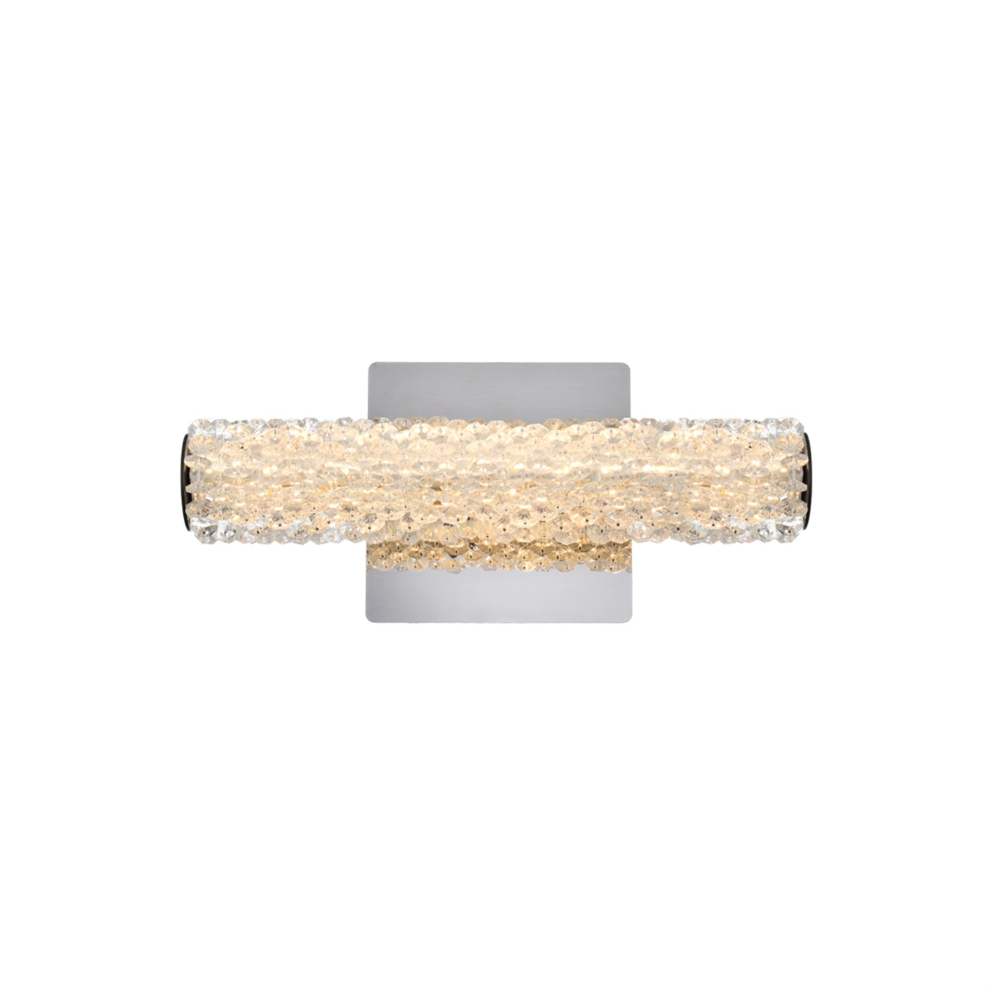 Elegant Lighting Bowen LED Wall Sconce, 12 inch, Adjustable, Chrome Finish