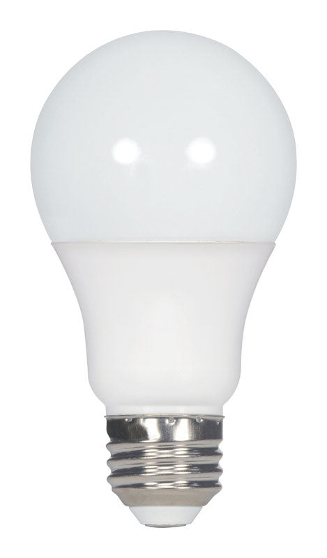 Satco S29830 Frosted White Medium Light Bulb, 4.19&quot; Glass Finish