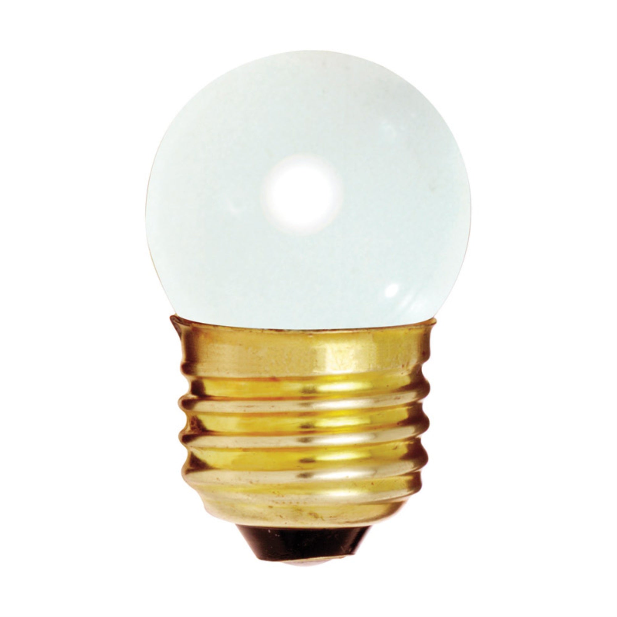 Satco S3795 7.5W S11 Incandescent Lamp, Medium Base, Gloss White, 1 Count