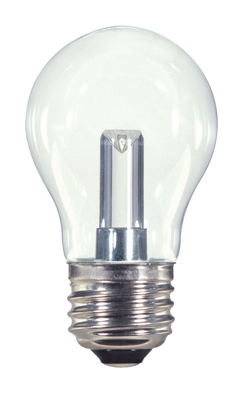 Satco S9150 Medium Light Bulb, Clear Glass, 3.31 inches, Light Finish