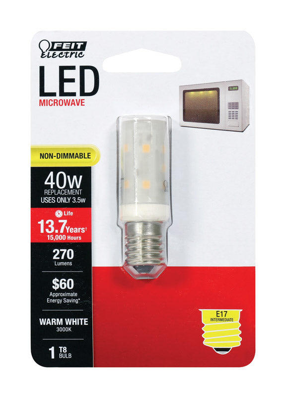 Feit Electric LED Screw Base Halogen Replacements, Model BP40T8N/SU/LED, One Size, Plastic, No Color