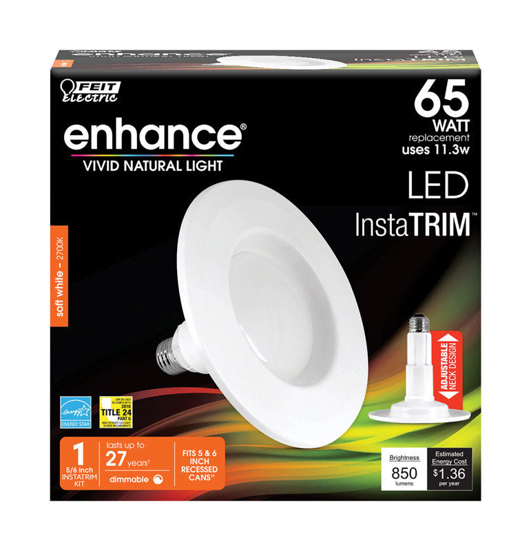 Feit Electric Retrofit Kit 5-6 in 65w, Soft White, 1 Count, Model 3894755, Plastic