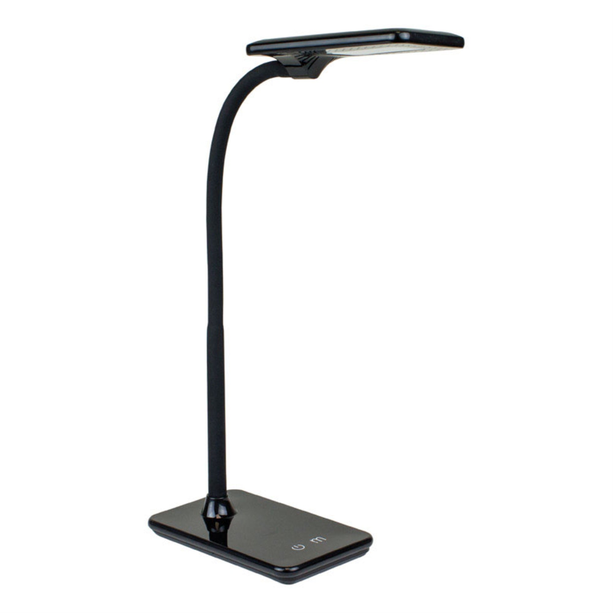 Newhouse Lighting Dimmable Black Desk Lamp With Usb Port, Adjustable Color Temperature, 21 Leds