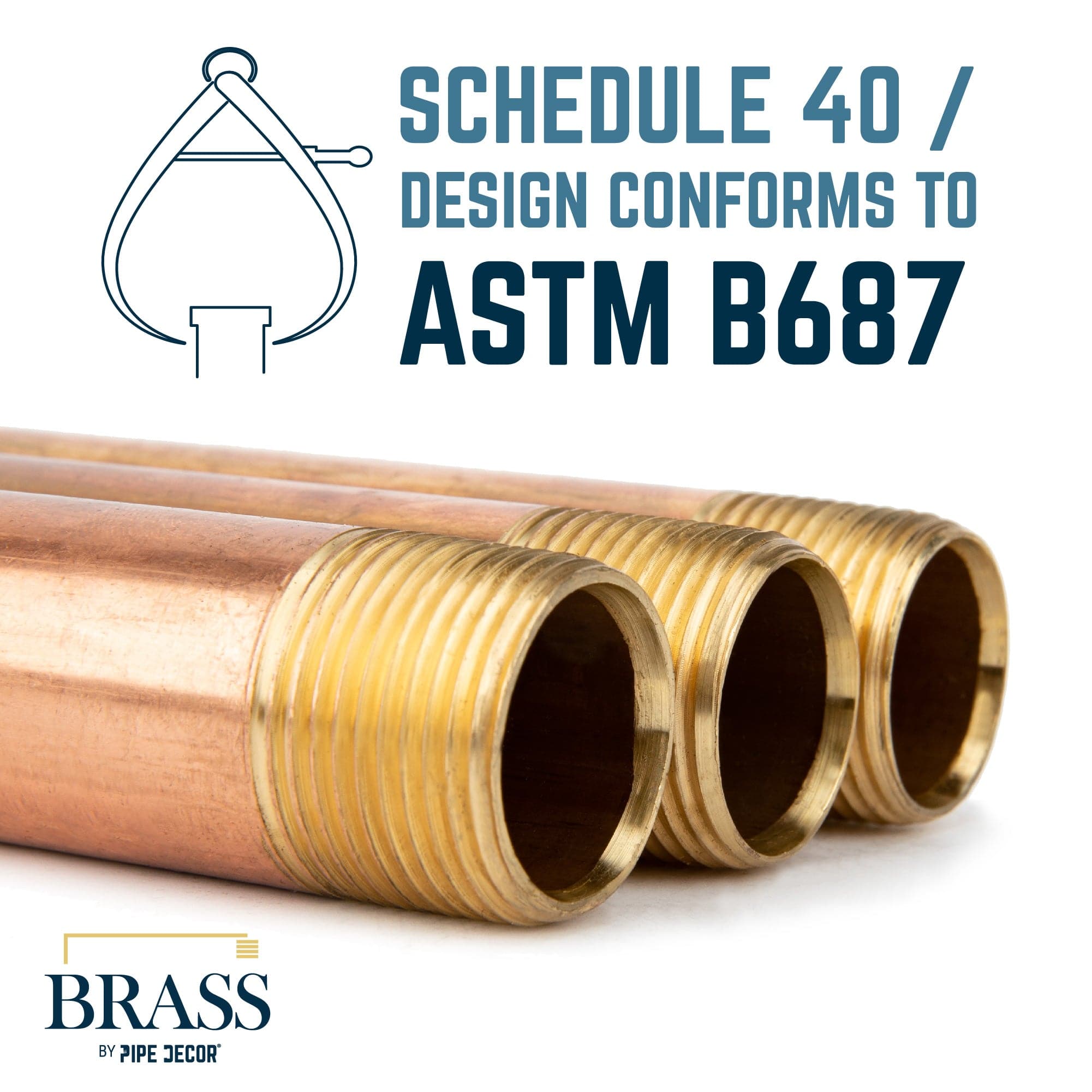 3/4 in. x 8 in. Red Brass Pipe