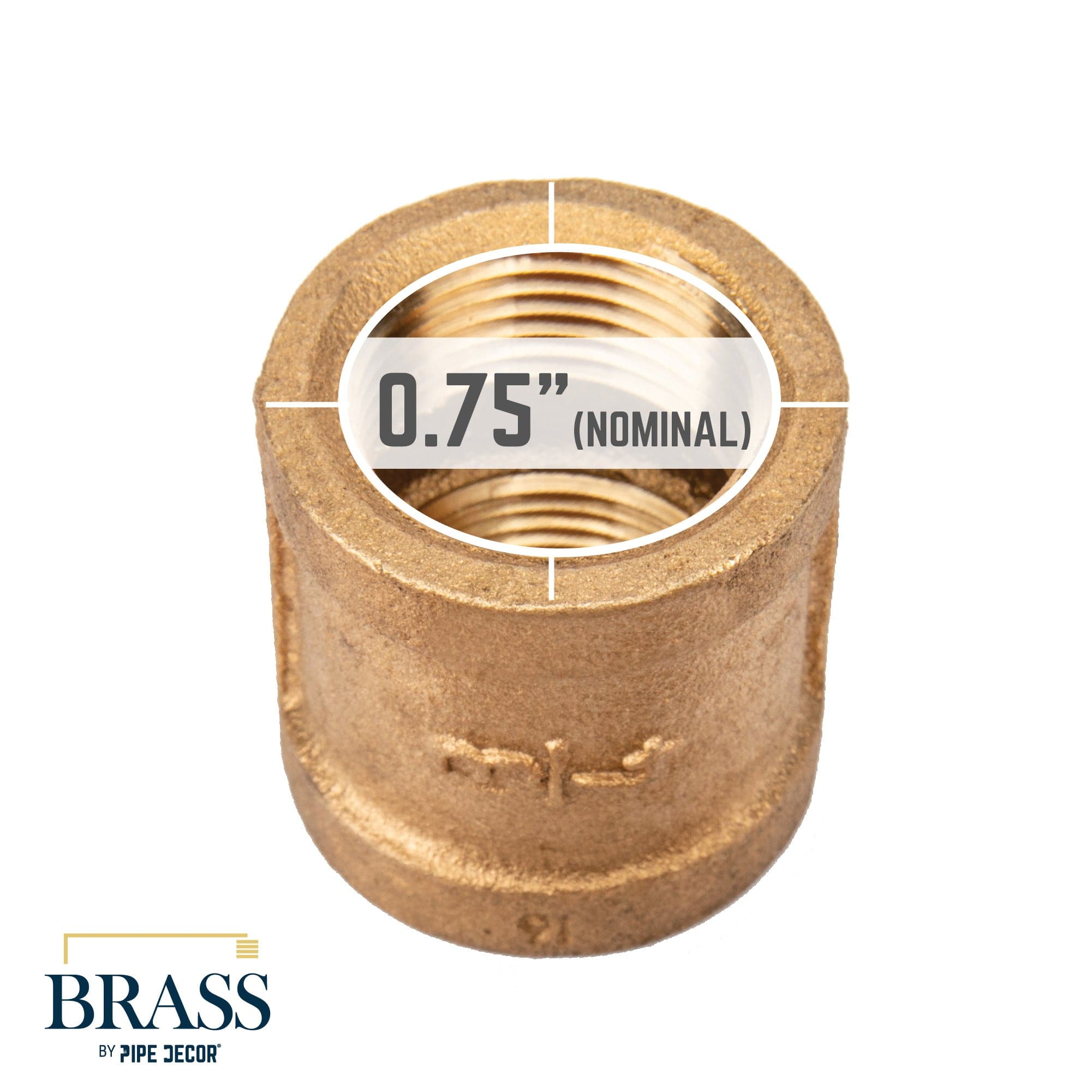 3/4 in. Red Brass Coupling