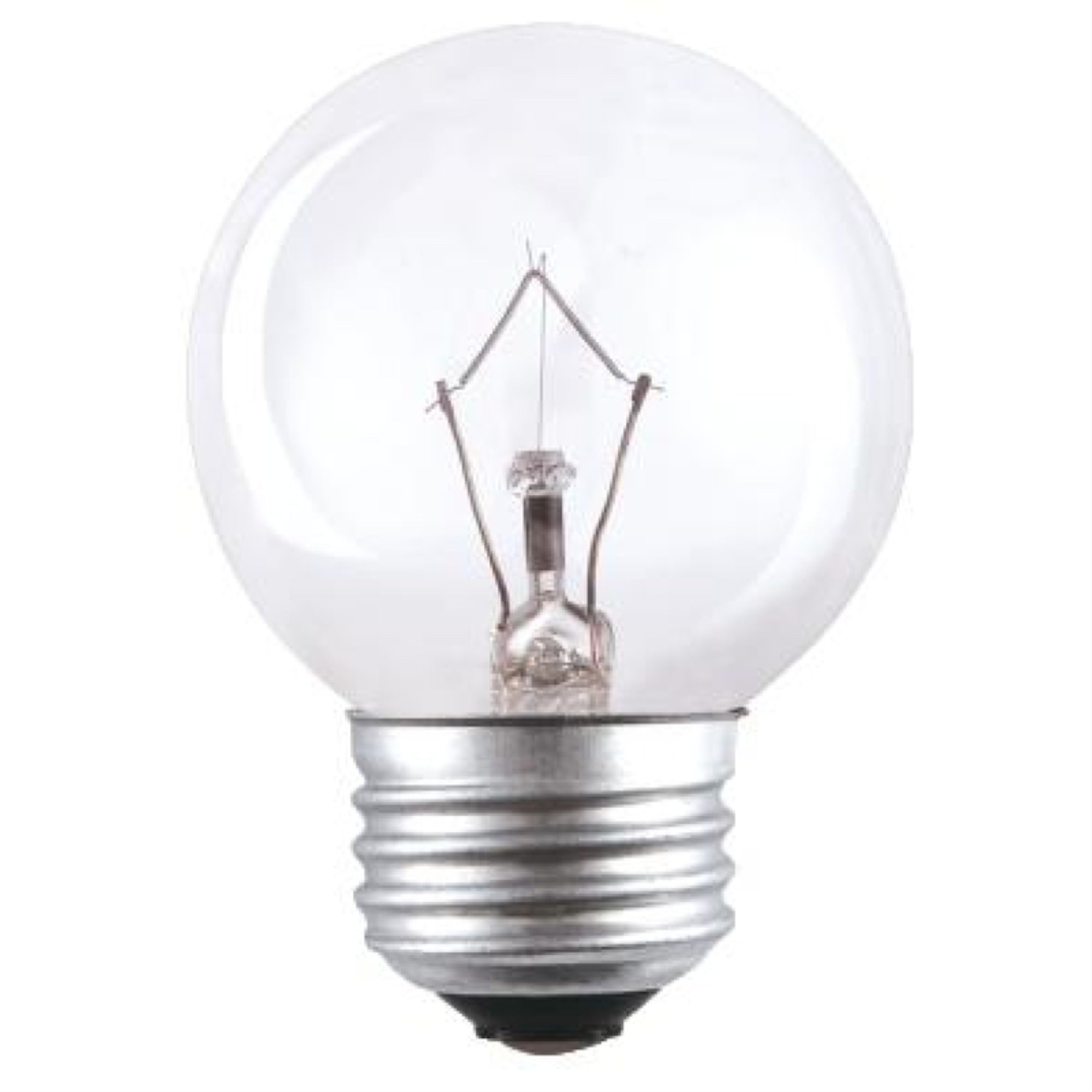 Westinghouse 25W G16.5 Globe Incandescent Bulb E26 Warm White 2-Pack