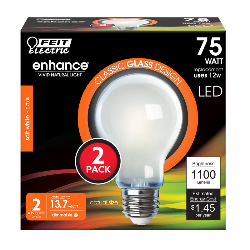 BULB LED A19 SW 12W (Pack of 1)
