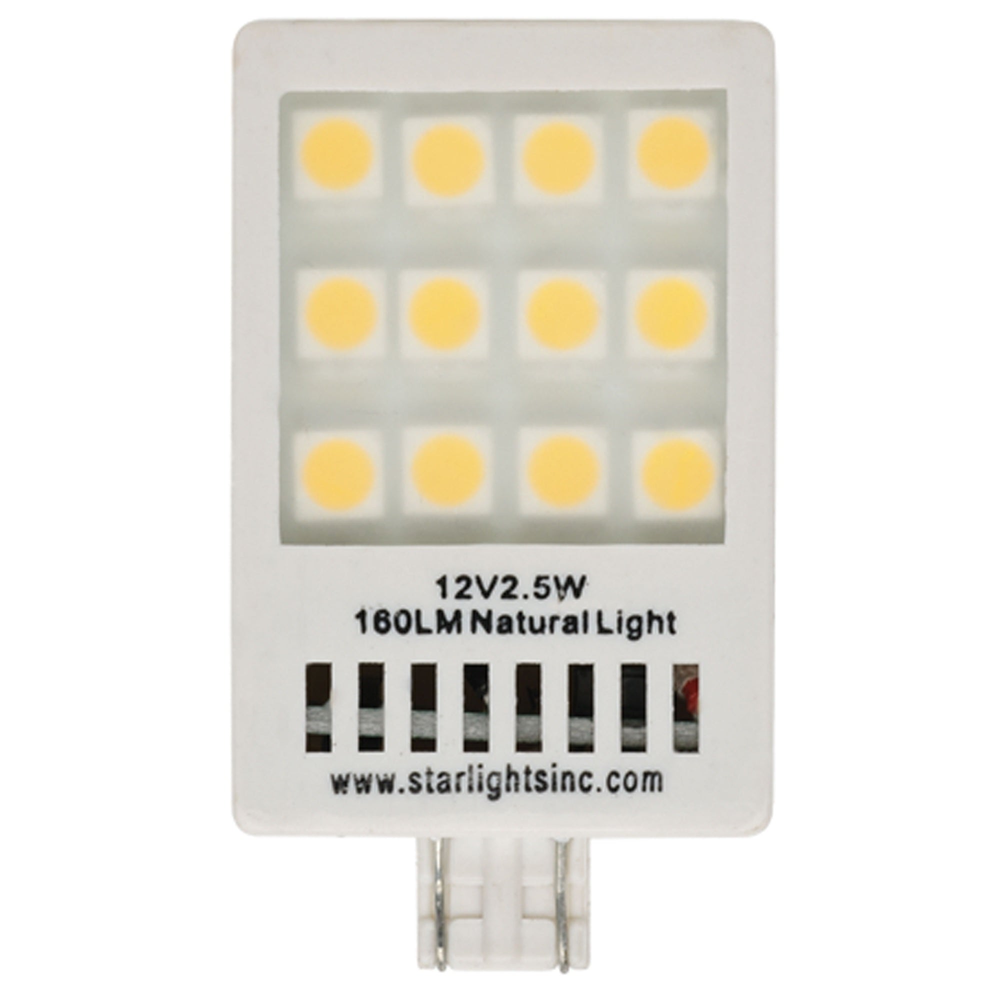 Starlights 921-160 Wedge Base LED Replacement Bulb for Ceiling Fixtures - Copper
