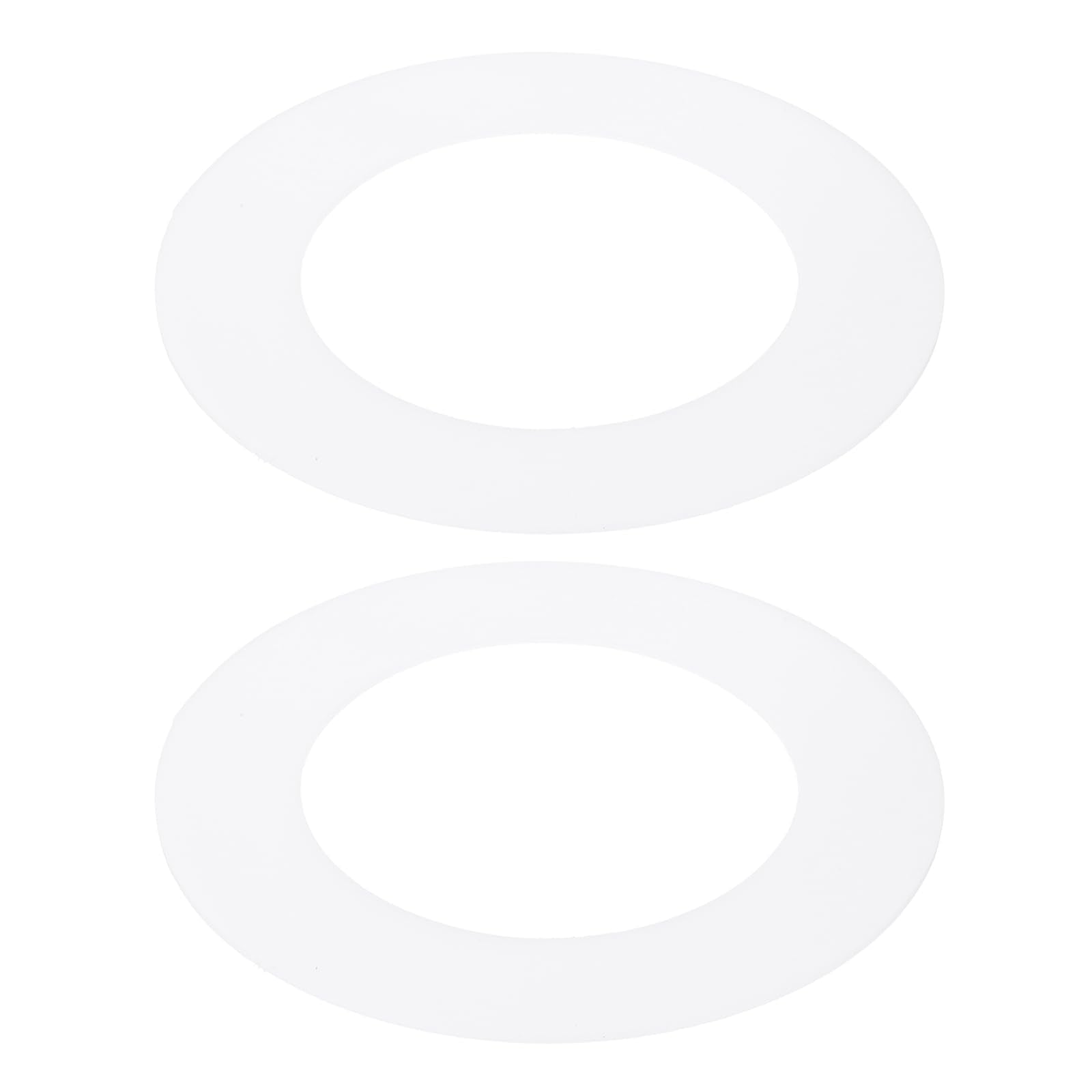 PATIKIL 3 ID 4.7 OD Plastic Trim Ring, 2 Pcs Ceiling Light Goof Rings Matte Circular Light Cover Lighting Fixture for Ceiling Wa