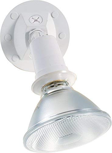 Satco SF76/520 Outdoor Flood Light, 1 Light, Weatherproof, Cast Aluminum, White