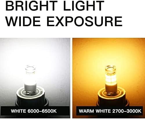 Ssxbf G8 Led Bulb, 20-25W Halogen Equivalent 3W T4 Bulb, Warm White 3000K, 120V Puck Light Bulbs For Under Cabinet Light, Under